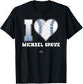 I Heart Baseball Stitch Michael Grove Los Angeles Baseball Apparel | Trending 2025