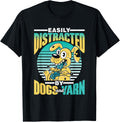 Easily Distracted By Dogs And Yarn Knit Knitter Knitting Yarn Supply | Premium Quality | High CTR Title