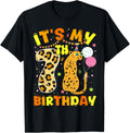 It s My 7th Birthday Leopard Cheetah 7 Years Old Bday Party Apparel Comfort Fit Everyday Wear