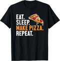 Eat Sleep Make Pizza Repeat Chef Baker Pizzaiolo Pizza Maker Apparel | Trending 2025 | Must-Have Style