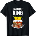 Funny Pancake King Design For Pancake Lover Men Dad Boys Apparel | US Viral Style | Must-Have Style