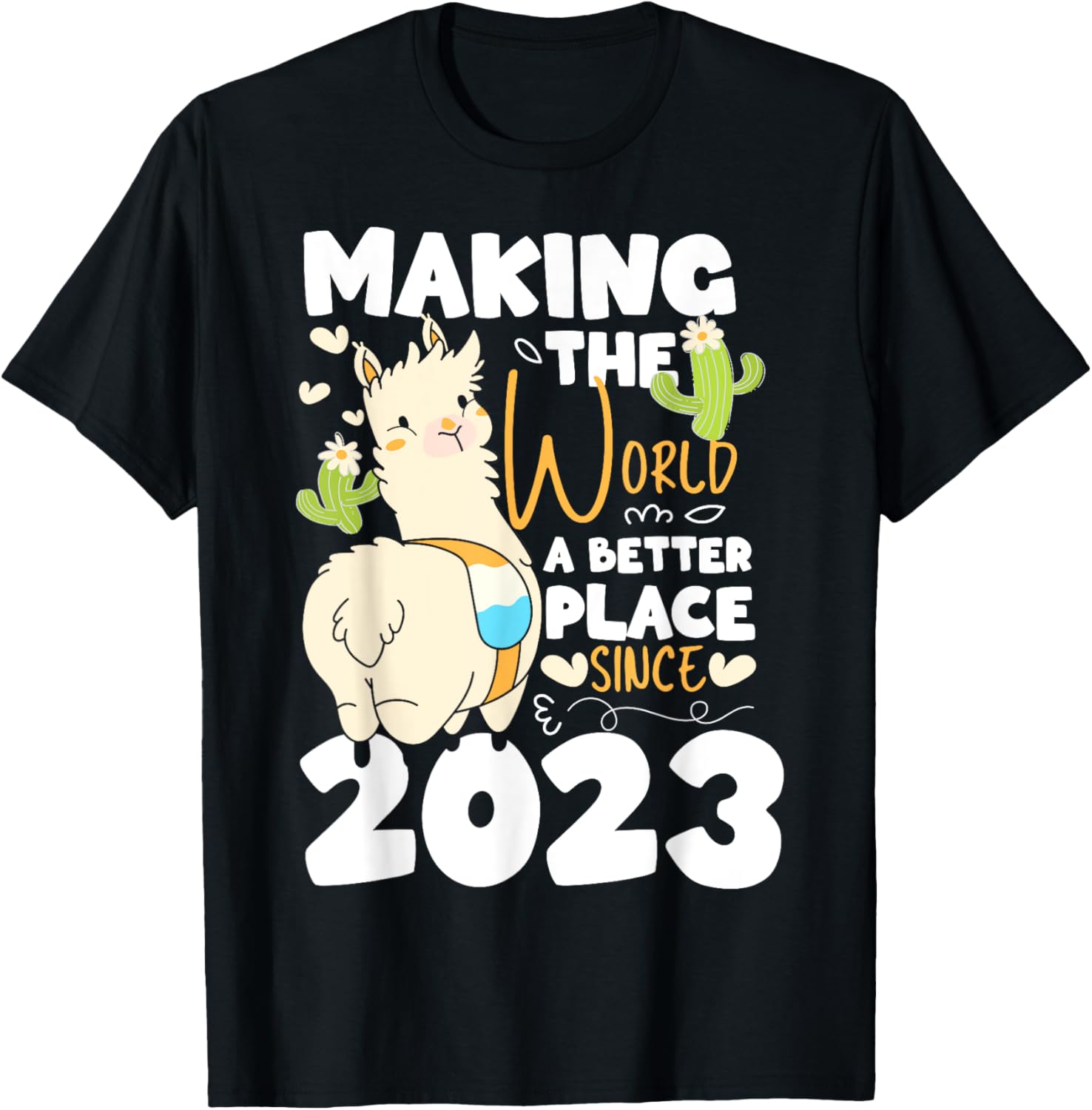 1 Birthday Making the world a better place since 2023 Apparel | Trending 2025 | Daily Wear Essential