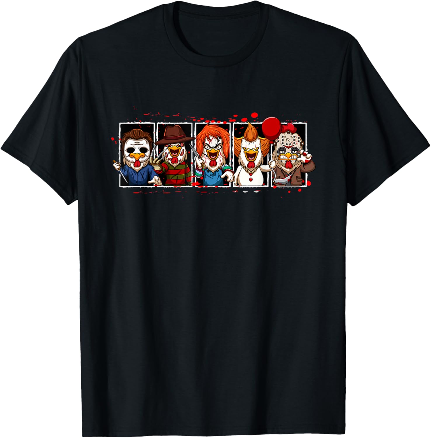 My Little Horror Crew - Halloween Horror Movies Chicken Apparel | US Best Seller