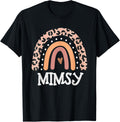 Mimsy Life Leopard Rainbow Cheetah Print Mimsy Graphic Apparel Premium Print Everyday Wear