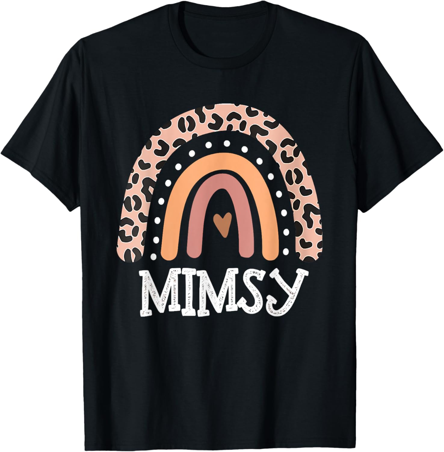 Mimsy Life Leopard Rainbow Cheetah Print Mimsy Graphic Apparel Premium Print Everyday Wear