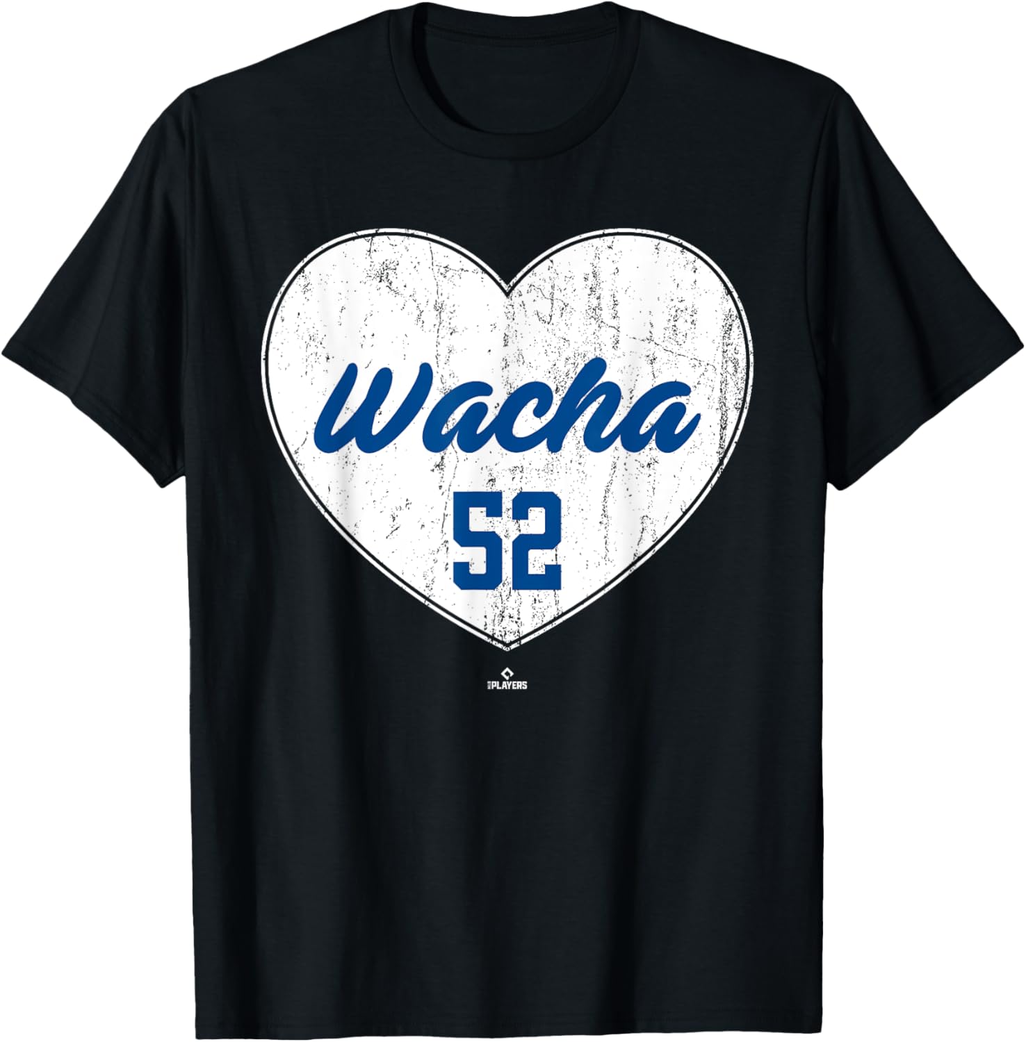 Distressed Heart Michael Wacha Kansas City Baseball MLBPA Apparel | Viral Streetwear Style