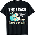 Beach Is My Happiest Place Women Family Trip Summer Vacation Apparel | High Search Volume | Aesthetic Casual Look