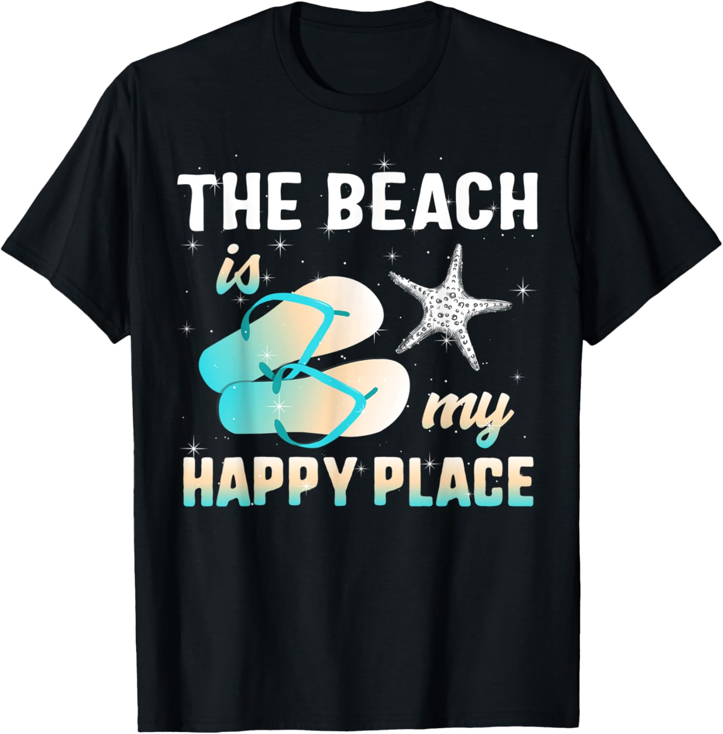 Beach Is My Happiest Place Women Family Trip Summer Vacation Apparel | High Search Volume | Aesthetic Casual Look