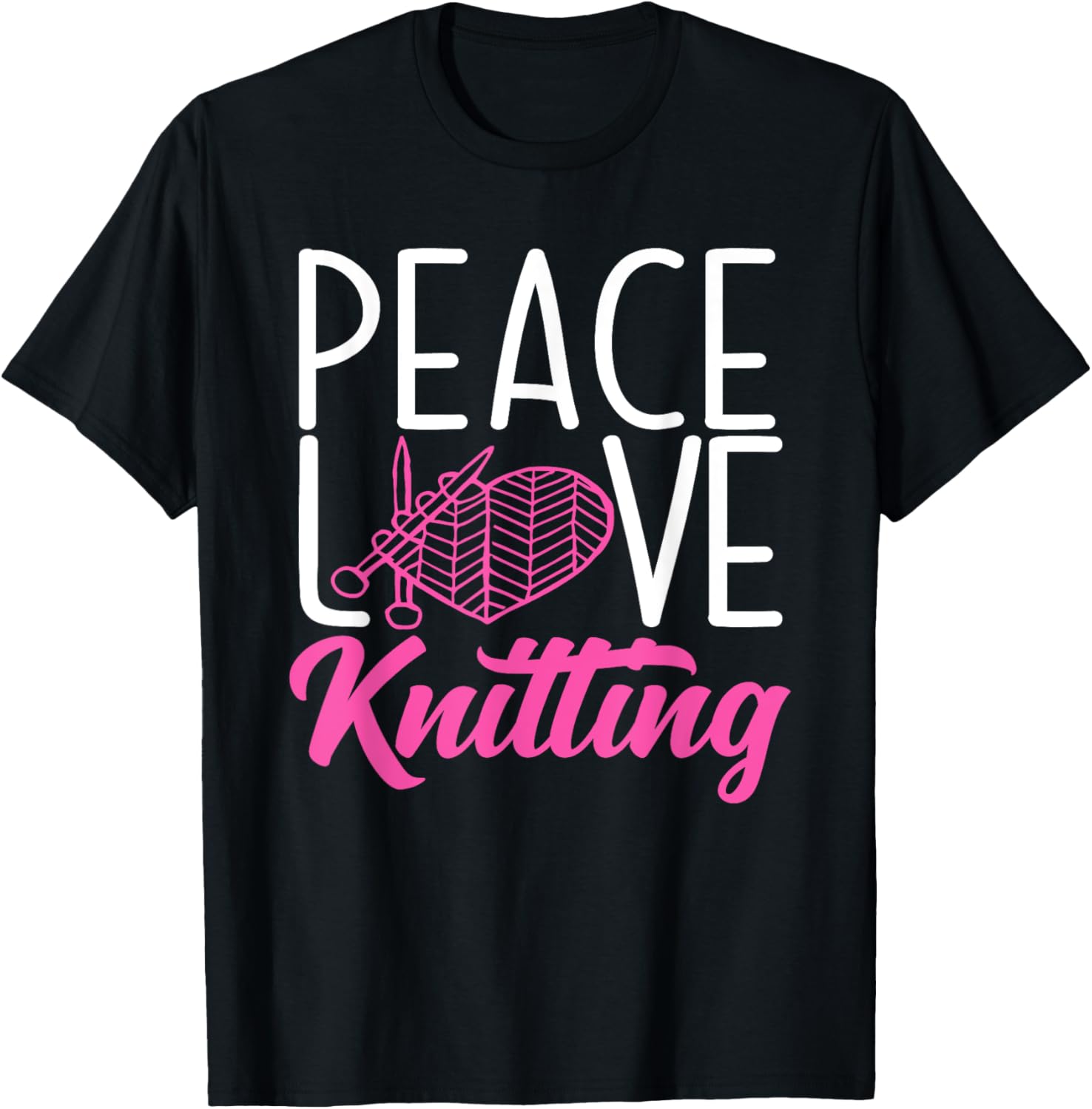 Knitting Peace Love Yarn Needles Hobby Knitter Yarn Supply | Trending 2025 | Customer Favorite
