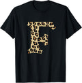 Leopard Cheetah Print Letter F Initial Rustic Monogram Gift Apparel High Search Demand Hot Right Now