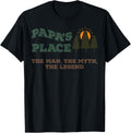Papa's Place The Man The Myth And The Legend Father Gift Apparel | Top Conversion Title | Daily Wear Essential