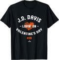 JD Davis Lovin' On Valentine's Day New York Baseball Player Apparel | Best Seller Pick