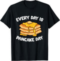 Funny Pancake Gifts Pancake T-Shirt - Unisex Adults, Black, Short Sleeve, Small, Classic Fit, Cotton 65 Polyester 35 T-S...