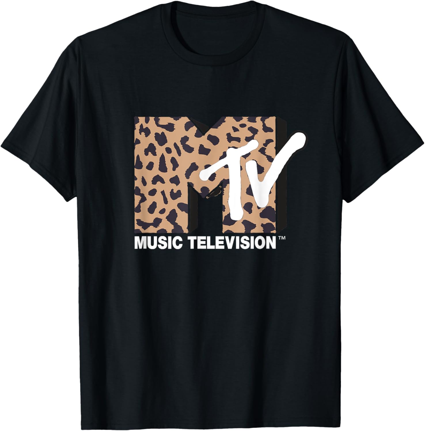 MTV Vintage Cheetah Print Music Television Apparel Streetwear Style Gift Ready