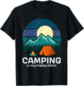 Retro Camping Is My Happy Place Hiking Camping Men Women Apparel | Premium Quality | High CTR Boost