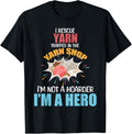 I Rescue Yarn Trapped in Yarn Shop Funny Knitting Crocheting Yarn Supply | Viral US Pick | Customer Favorite