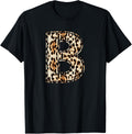 Cool Letter B Initial Name Leopard Cheetah Print Apparel High Search Demand Best Seller Look