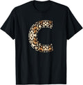 Cool Letter C Initial Name Leopard Cheetah Print Apparel High Search Demand Everyday Wear