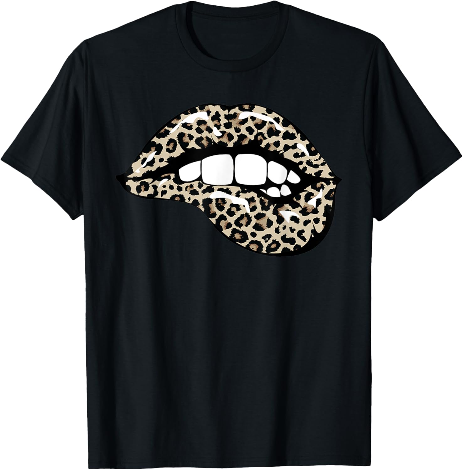Kiss Mouth Leopard Lips Trendy Cheetah Animal Print Apparel Premium Print Gift Ready