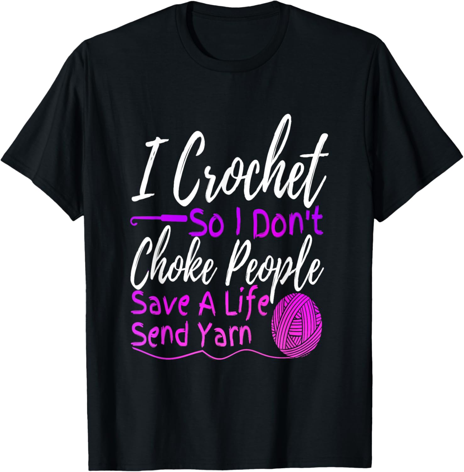 I crochet so i don't choke people Cute Crochet Yarn Quilting Yarn Supply | Trending 2025 | High CTR Title