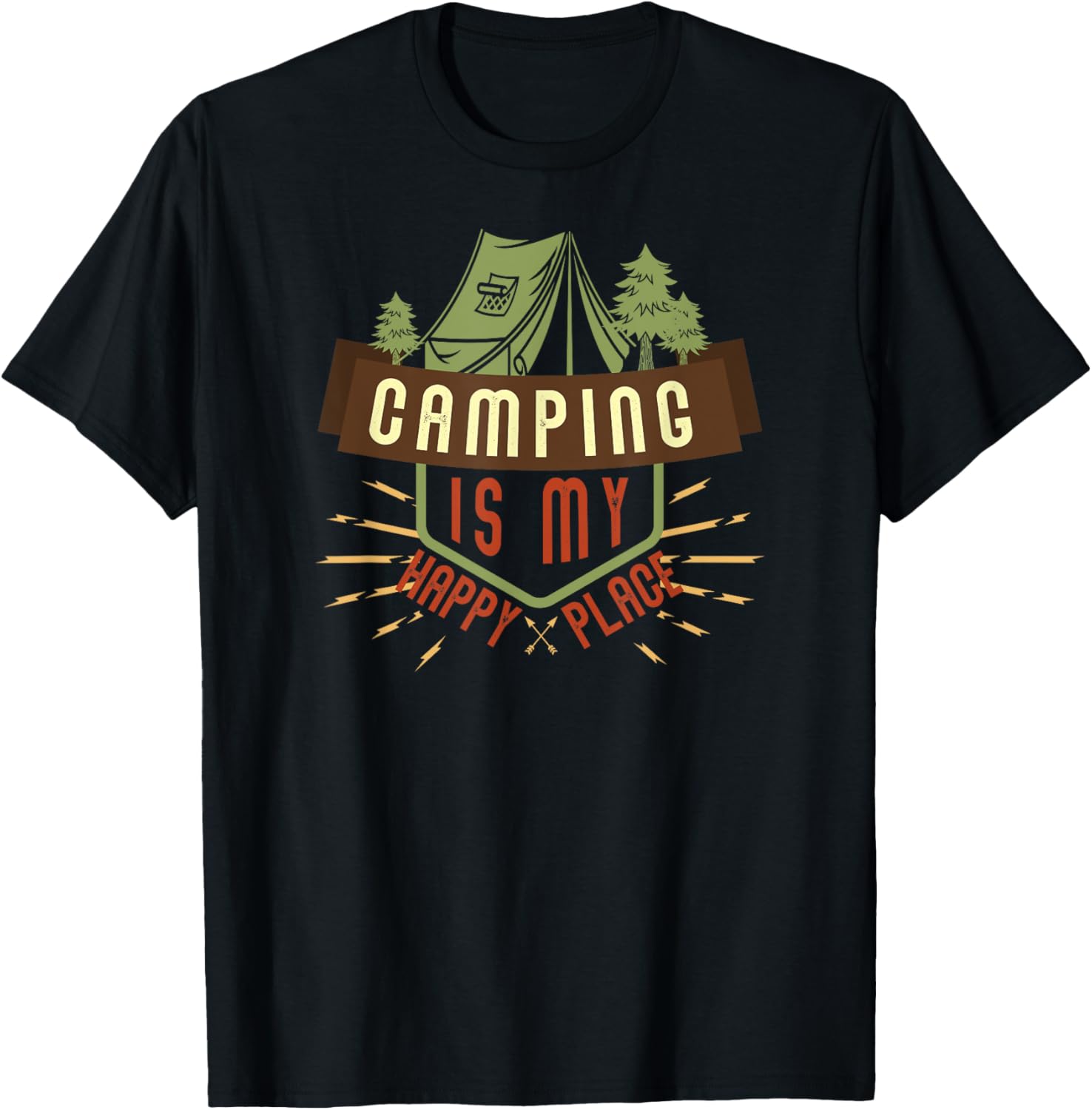 Camping Is My Happy Place Life Outdoors Apparel | US Viral Pick | High CTR Boost