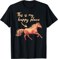 This Is My Happy Place - Horse Gift for Equestrian Apparel | Premium Quality | Aesthetic Casual Look