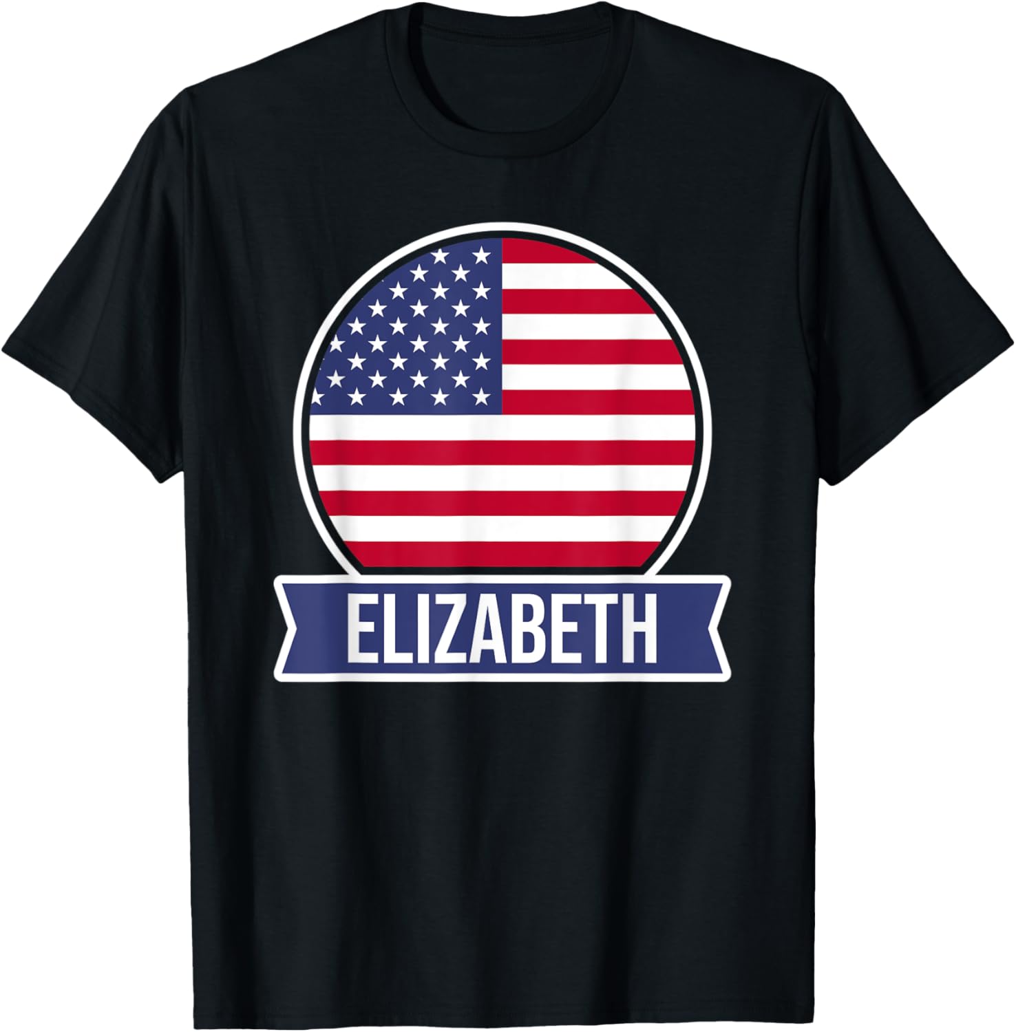 ELIZABETH - USA - American place name US flag design Apparel | Bestseller Style | Perfect Gift Choice