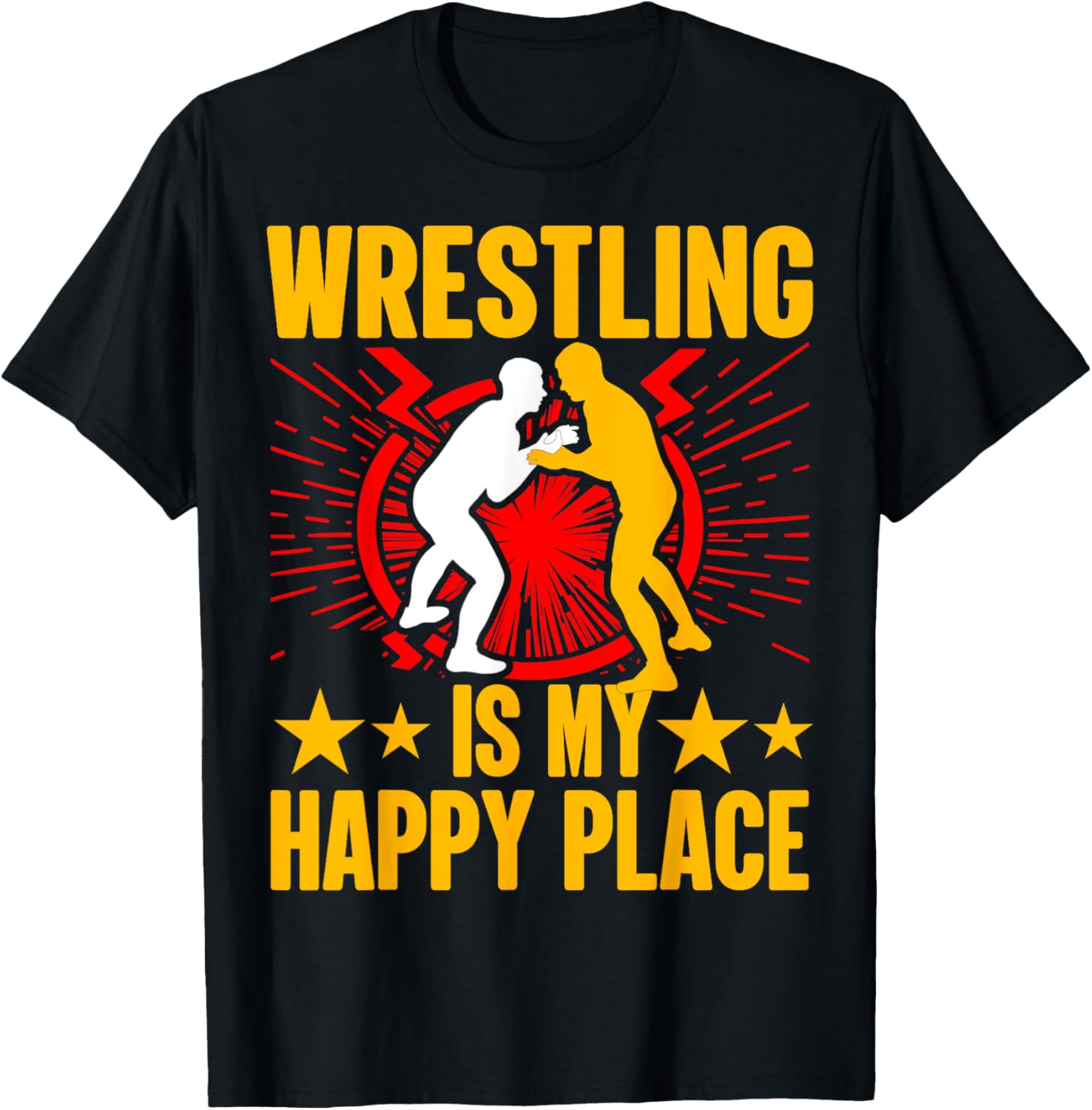Wrestling is my Happy Place Apparel | Top Conversion Title | Aesthetic Casual Look