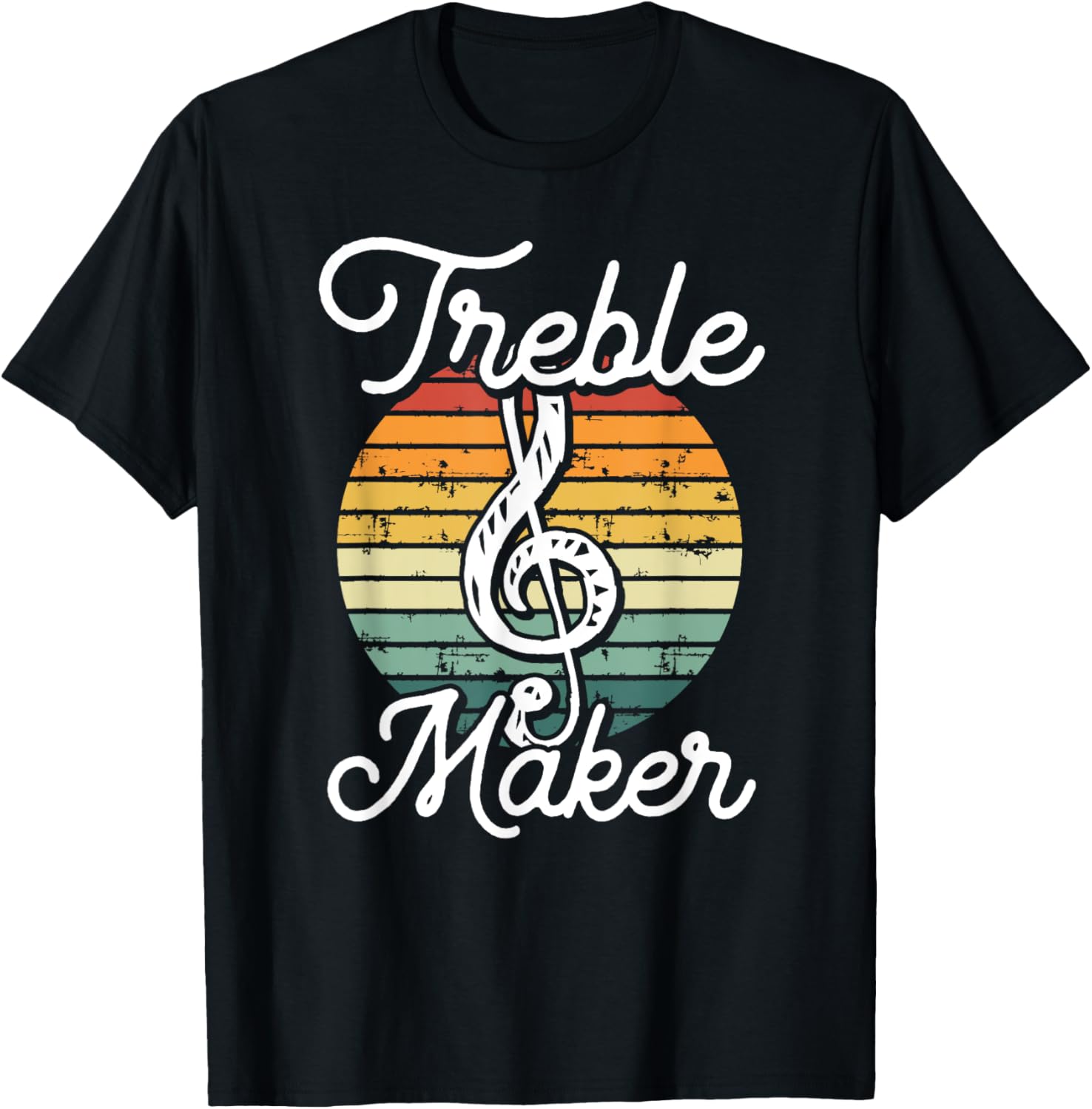 Funny Musician Treble Maker Vintage Distressed Music Theory Apparel | Best Seller Pick | Must-Have Style