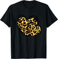 Cute Cheetah Leopard Print Heart Shaped With Hearts Apparel Comfort Fit Gift Ready