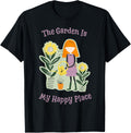 The Garden Is My Happy Place Kids Funny Gardening Mom Woman Apparel | Premium Quality | Customer Favorite
