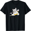 Goalie Kitty Cat Playing Hockey Yarn Puck Kitten SAVE T-Shirt for Men Women Kids T-Shirt | Top Rated | Perfect for Cr...
