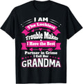 I Am The Luckiest Trouble Maker I Call Her Grandma Grandkid Apparel | Best Seller Pick | Must-Have Style
