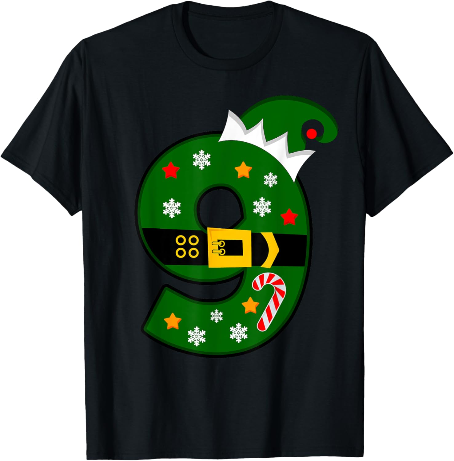 9 Year Old Christmas ELF 9th Birthday Kids Cute Tee Funny Apparel | US Viral Pick | Top Rated Comfort