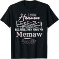 I Know Heaven Is A Beautiful Place They Have My Memaw Apparel | Premium Quality | Customer Favorite