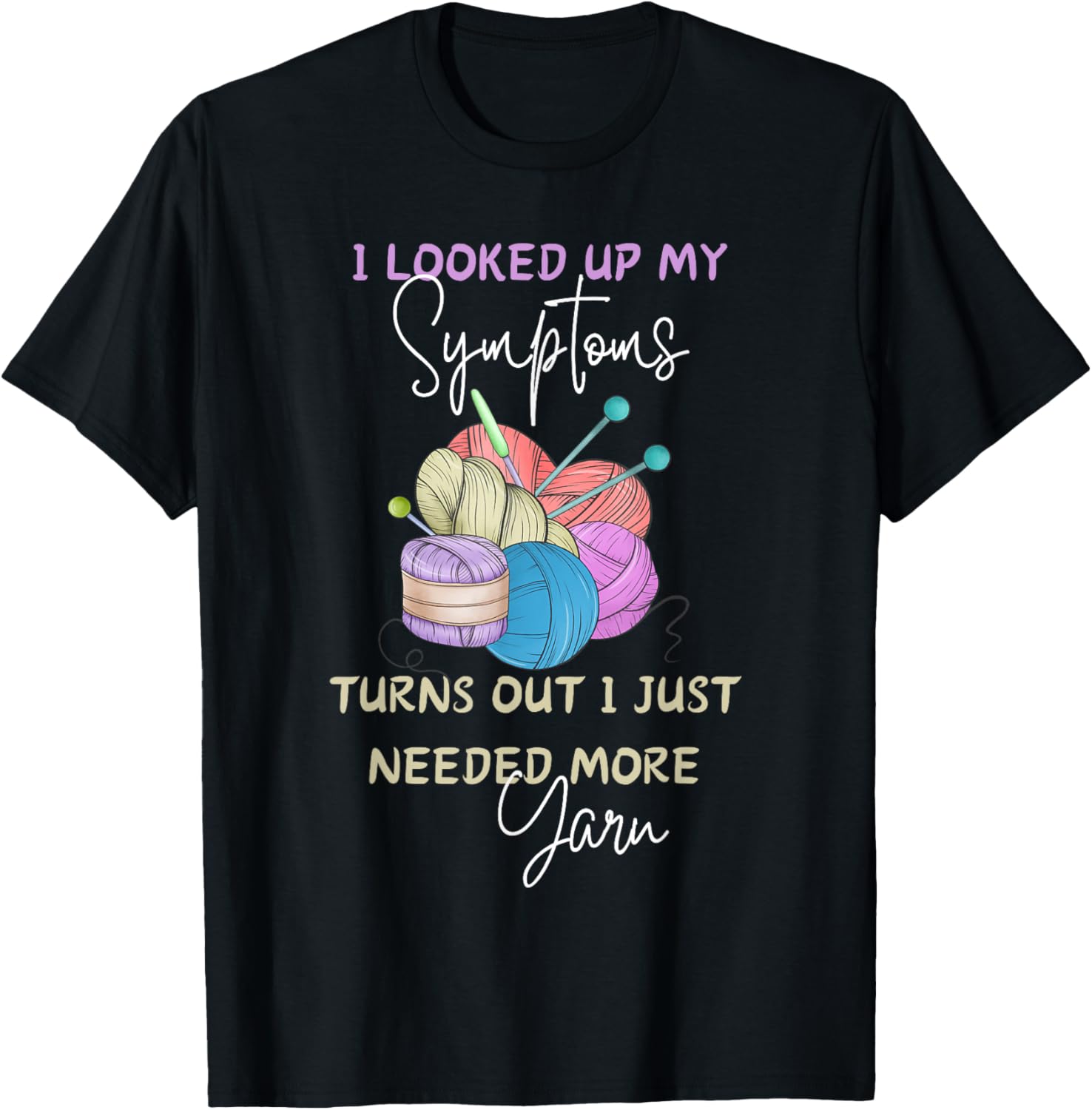 Funny Knitting Tee Yarn Lover Cute Crafty Knitter T-Shirt | Trending 2025 | Best Seller Choice