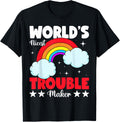 World's Nicest Trouble Maker Rainbow Trouble Maker Apparel | US Viral Style | Aesthetic Fit