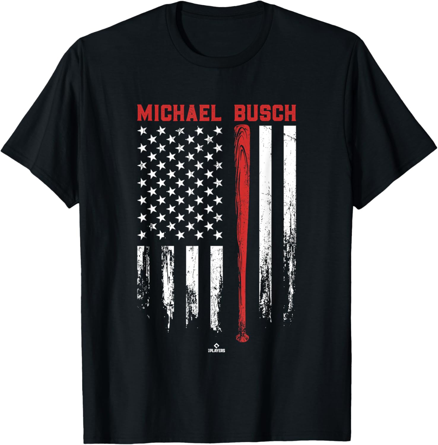 USA Flag Bat Michael Busch Chicago Baseball MLBPA Apparel | Premium Quality
