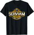 Serviam Will Serve Saint Michael Latin Phrase Catholic Tee T-Shirt | US Best Seller