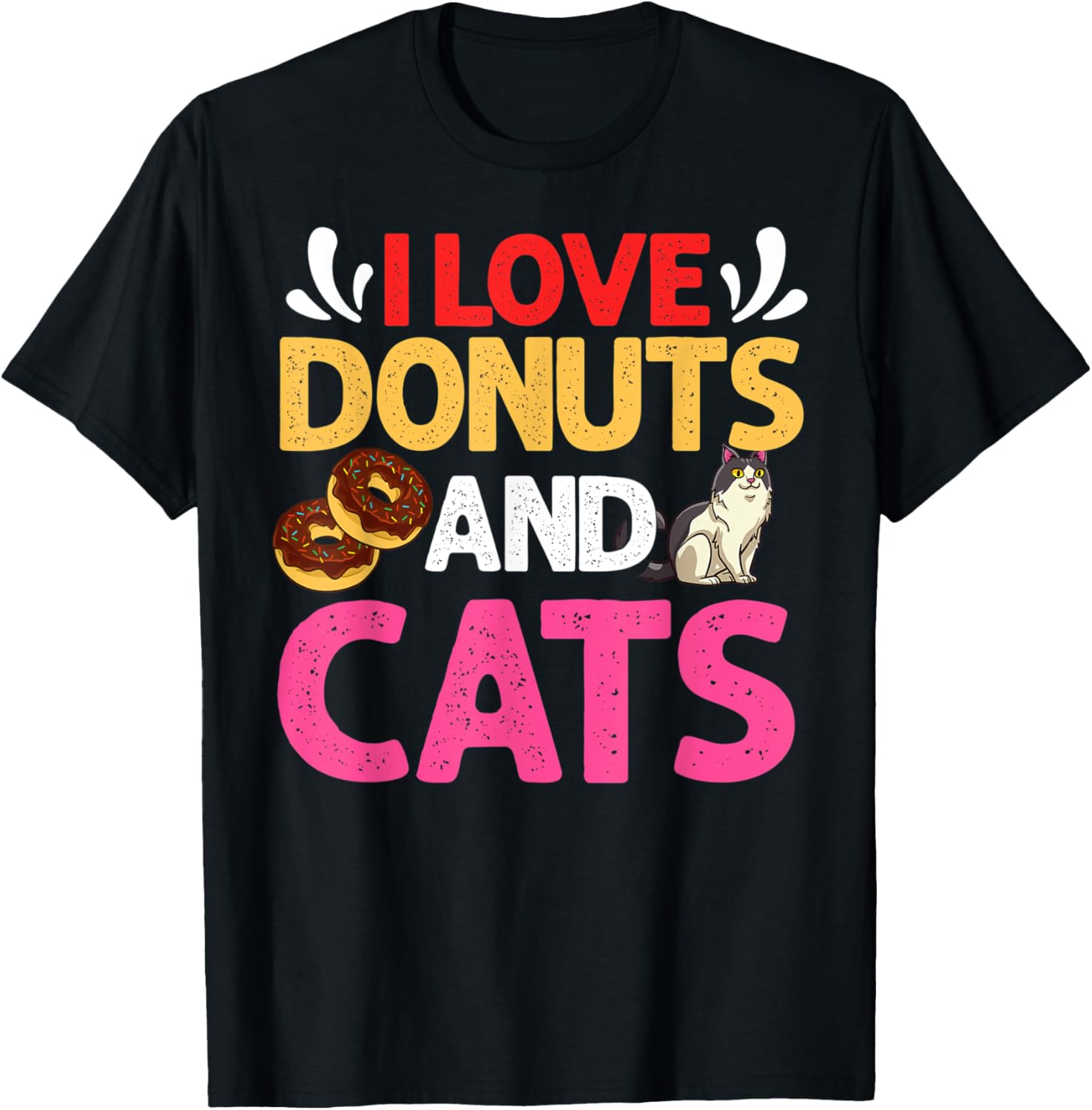Cat Donut Doughnut Holes Mini Recipes Maker T-Shirt for Men Women Kids T-Shirt | Premium Quality | Comfort Daily Wear