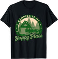 Camping is My Happy Place Happy Camper Adventure Apparel | Bestseller Style | Perfect Gift Choice