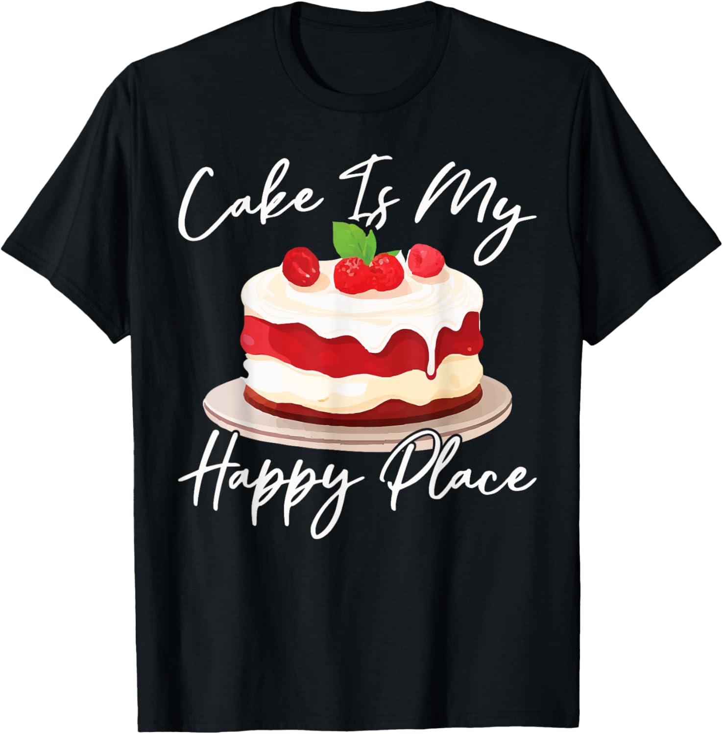 Bake Baking Cake Cake Is My Happy Place Apparel | High Search Volume | Top Rated Comfort