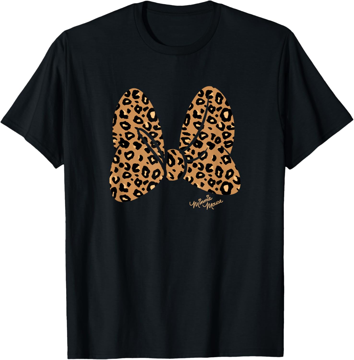 Disney Minnie Mouse Classic Leopard Print Bow Apparel Comfort Fit Hot Right Now