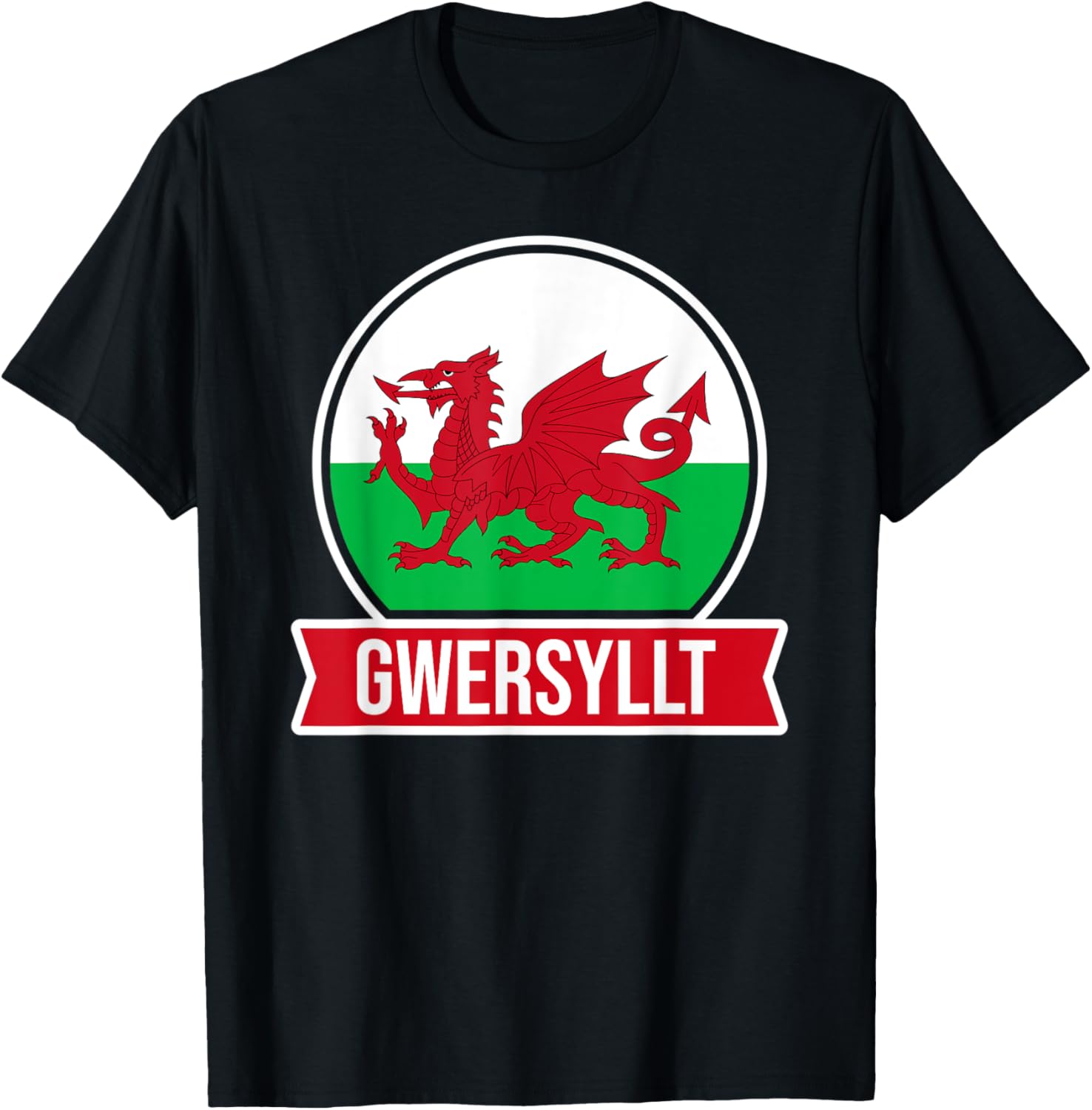 Gwersyllt - Cymru - Wales - Welsh place name flag design Apparel | Google Shopping Optimized | Aesthetic Casual Look