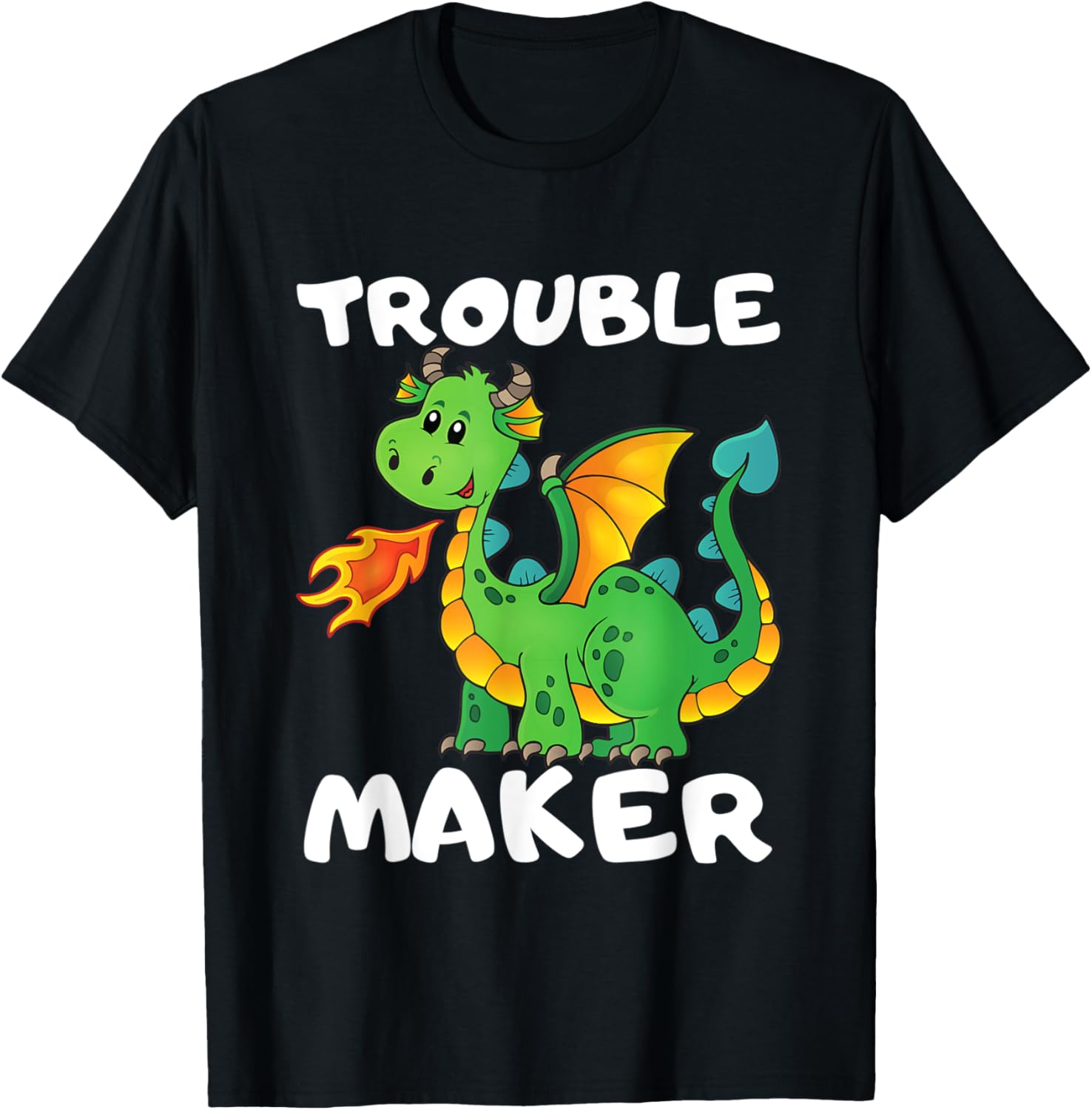Cute Dragons Lover Gift Trouble Maker For Kids Apparel | Premium Quality | Comfort Daily Wear