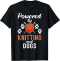 Powered by Knitting and Dogs Crocheting Yarn Knitter Yarn Supply | Viral US Pick | Customer Favorite