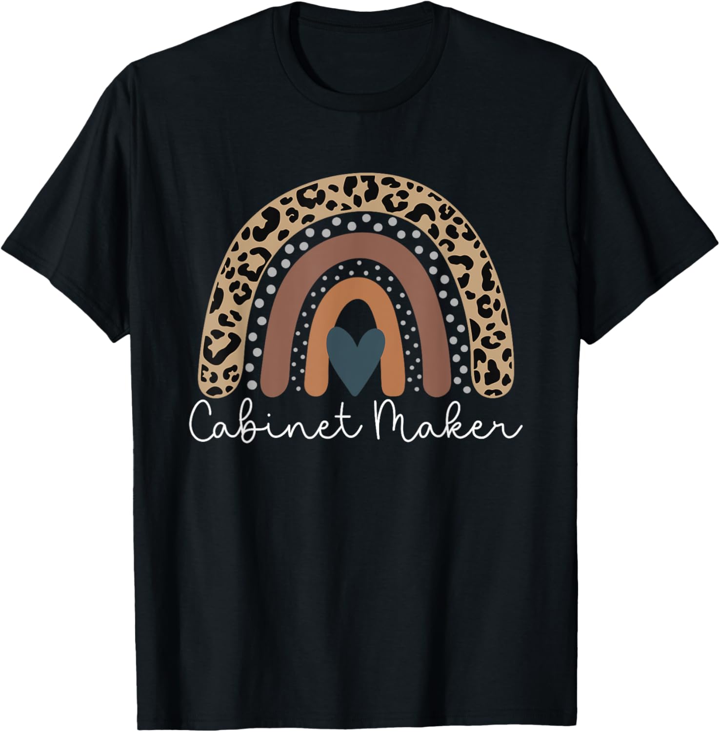 Cute Design Leopard Boho Rainbow for Cabinet Maker Squad Apparel | US Viral Style | Must-Have Style