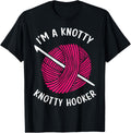 I'M A KNOTTY HOOKER Yarn Crochet Crocheting Funny Yarn Supply | Viral US Pick | Customer Favorite