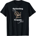 Hand Spinning Spindle Wool Shirt Spinning Is My Happy Place T-Shirt | High Search Volume | High CTR Boost