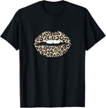 Leopard Print Heart Shirt Cheetah Pattern Hearts Women Gift T Shirt Viral TikTok Find Best Seller Look